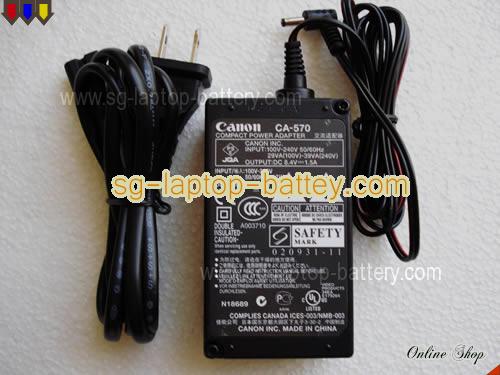 CAMCORDER ZR-200 adapter, 8.4V 1.5A ZR-200 laptop computer ac adaptor, CANON8.4V1.5A13W-4.0x1.7mm