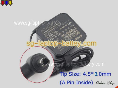 ASUS BU201LA adapter, 19V 3.42A BU201LA laptop computer ac adaptor, ASUS19V3.42A-4.5x3.0mm-SQ