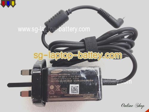 SAMSUNG XE500C12-K01US adapter, 12V 2.2A XE500C12-K01US laptop computer ac adaptor, SAMSUNG12V2.2A26W-2.5x0.7mm-UK