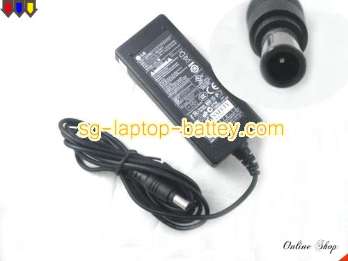 LG 22M37HQ adapter, 19V 2.1A 22M37HQ laptop computer ac adaptor, LG19V2.1A40W-6.5x4.0mm