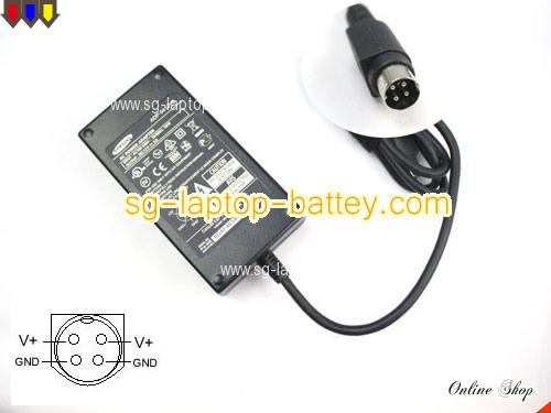 SAMSUNG DVR SHR-6042N adapter, 12V 4A DVR SHR-6042N laptop computer ac adaptor, SAMSUNG12V4A48W-4PIN