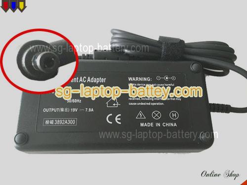 RAZER BLADE RZ09-01161E31 adapter, 19V 7.9A BLADE RZ09-01161E31 laptop computer ac adaptor, RAZER19V7.9A150W-5.5x2.5mm-O