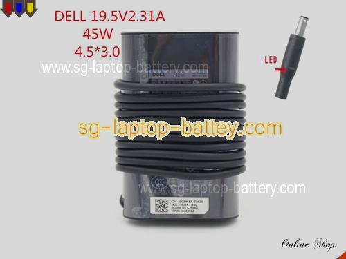 DELL INSPIRON 15 5000 adapter, 19.5V 2.31A INSPIRON 15 5000 laptop computer ac adaptor, DELL19.5V2.31A45W-4.5x3.0mm-Ty