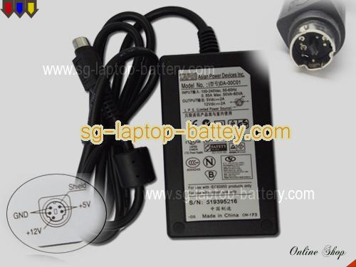  image of APD 519395216 ac adapter, 12V 2A 519395216 Notebook Power ac adapter APD12V2A24W-5pin