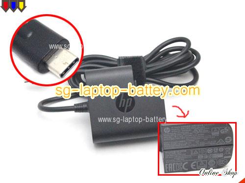 HP 13-AC010CA adapter, 20V 2.25A 13-AC010CA laptop computer ac adaptor, HP20V2.25A45W-Type-C