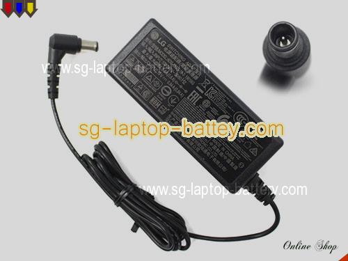 LG 24M37D-B adapter, 19V 0.84A 24M37D-B laptop computer ac adaptor, LG19V0.84A16W-6.5x4.4mm