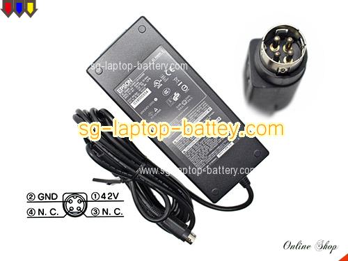 EPSON COLORWORKS C3500 adapter, 42V 1.38A COLORWORKS C3500 laptop computer ac adaptor, EPSON42V1.38A58W-4PIN