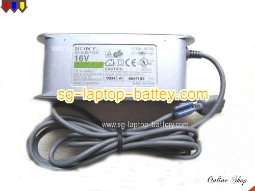 SONY PCG-N505X adapter, 16V 2.5A PCG-N505X laptop computer ac adaptor, SONY16V2.5A40W-2PIN-GREY