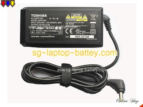 TOSHIBA SD-P91DT adapter, 12V 2A SD-P91DT laptop computer ac adaptor, TOSHIBA12V2A24W-5.5x3.0mm