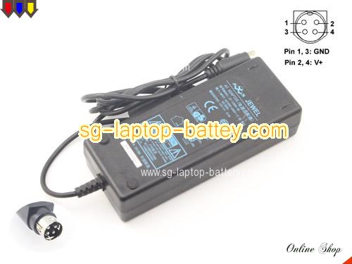  image of JEWEL JS120603K ac adapter, 12V 6A JS120603K Notebook Power ac adapter JEWEL12V6A72W-4PIN