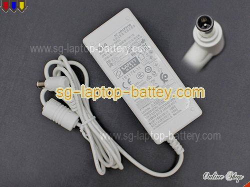 LG 27MP35 adapter, 19V 2.1A 27MP35 laptop computer ac adaptor, LG19V2.1A40W-6.5x4.4mm-W