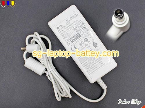 LG 27UD68 adapter, 19V 2.1A 27UD68 laptop computer ac adaptor, LG19V2.1A40W-6.5x4.4mm-W