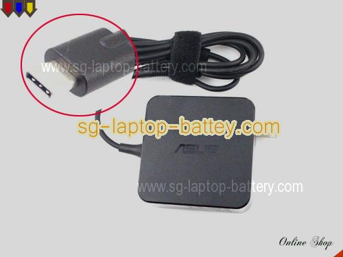 ASUS Q325 adapter, 20V 3.25A Q325 laptop computer ac adaptor, ASUS20V3.25A65W-Type-C-US