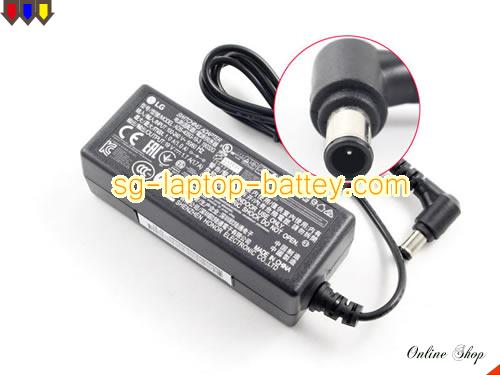 LG 24MP76 adapter, 19V 1.7A 24MP76 laptop computer ac adaptor, LG19V1.7A32W-6.5x4.0mm