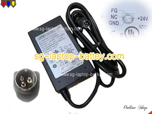 SNBC BTP-R880 adapter, 24V 2.15A BTP-R880 laptop computer ac adaptor, APD24V2.15A52W-3Pin