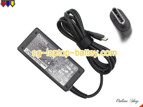  image of CHICONY 00HM666 ac adapter, 20V 2.25A 00HM666 Notebook Power ac adapter Chicony20V2.25A45W--TYPE-C