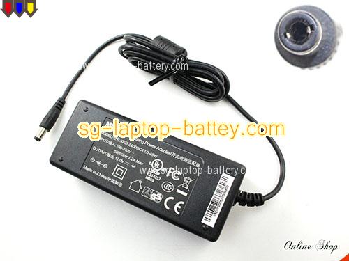  image of MOSO XKD-Z4000IC12.0-48W ac adapter, 12V 4A XKD-Z4000IC12.0-48W Notebook Power ac adapter MOSO12V4A48W-5.5x2.5mm