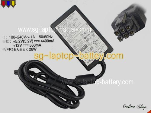 CISCO 800 SYSTEM adapter, 5.2V 4.4A 800 SYSTEM laptop computer ac adaptor, DELTA5.2V4.4A26W-molex-6Pin