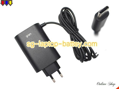 LG GRAM 16 16Z90P-K.AAB6U1 adapter, 20V 3.25A GRAM 16 16Z90P-K.AAB6U1 laptop computer ac adaptor, LG20V3.25A65W-TYPE-C-EU