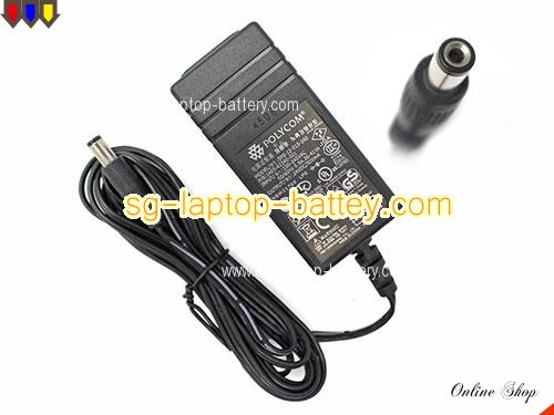  image of POLYCOM SPS-12-015-240 ac adapter, 24V 0.5A SPS-12-015-240 Notebook Power ac adapter POLYCOM24V0.5A12W-5.5x2.1mm-TB