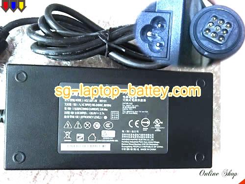  image of HUNTKEY HDZ1201-2B ac adapter, 28.8V 3.7A HDZ1201-2B Notebook Power ac adapter HUNTKEY28.8V3.7A106.56W-Round9pin