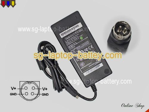  image of EDAC EA10953C-120 ac adapter, 12V 7A EA10953C-120 Notebook Power ac adapter EDAC12V7A84W-4PIN-SZXF