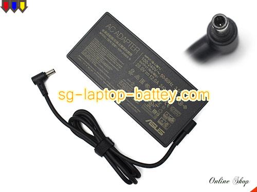 ASUS TUF F17-FX707ZM adapter, 20V 12A TUF F17-FX707ZM laptop computer ac adaptor, ASUS20V12A240W-6.0x3.5mm-SPA