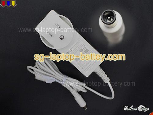 LG 27MP65HA adapter, 19V 2.53A 27MP65HA laptop computer ac adaptor, LG19V2.53A48W-6.5x4.4mm-US-W