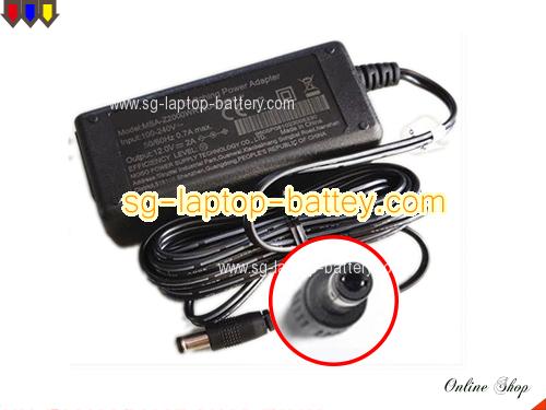  image of YINGJU YJS036A-1202500D ac adapter, 12V 2A YJS036A-1202500D Notebook Power ac adapter MOSO12V2A24W-5.5x2.5mm