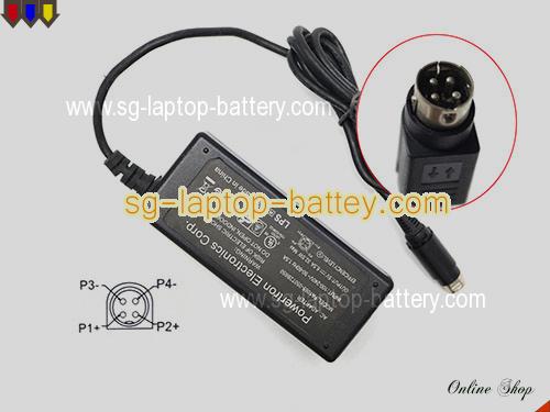  image of POWERTRON PA1065-050T2B650 ac adapter, 5V 6.5A PA1065-050T2B650 Notebook Power ac adapter PEC5V6.5A32.5W-4pin-B