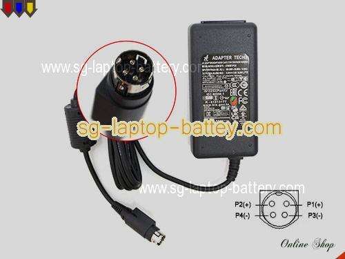  image of ADAPTER TECH ATS036T-P120 ac adapter, 12V 3A ATS036T-P120 Notebook Power ac adapter ADAPTERTECH12V3A36W-4PIN-SZXF