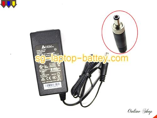AAEON RTC-710AP adapter, 12V 3.34A RTC-710AP laptop computer ac adaptor, OEM12V3.34A40W-5.5x2.5mm-Metal
