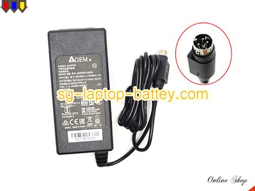 AAEON RTC-710RK RUGGED TABLET COMPUTERS adapter, 12V 3.34A RTC-710RK RUGGED TABLET COMPUTERS laptop computer ac adaptor, OEM12V3.34A40W-4PIN