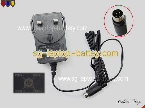  image of MOSO MSAC1500IC12018P ac adapter, 12V 5A MSAC1500IC12018P Notebook Power ac adapter MOSO12V1.5A18W-4PIN-UK