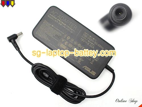 ASUS FX505DY adapter, 19V 6.32A FX505DY laptop computer ac adaptor, ASUS19V6.32A120W-6.0x3.7mm-SPA