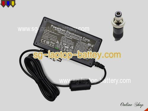  image of POWERTRON 5606-0138-01 ac adapter, 24V 2A 5606-0138-01 Notebook Power ac adapter Powertron24V2A48W-5.5x2.5mm-Metal