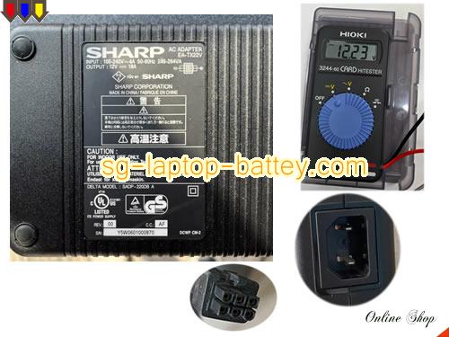  image of SHARP EA-TX22V ac adapter, 12V 18A EA-TX22V Notebook Power ac adapter SHARP12V18A216W-Molex-6-Pins