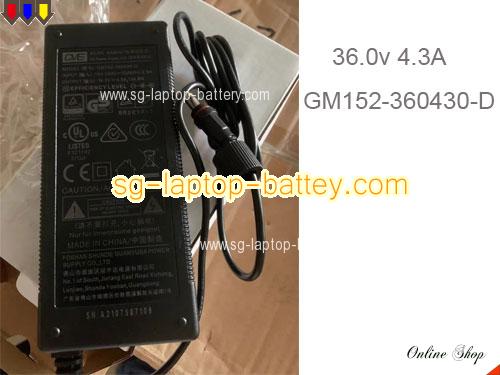  image of GVE GM152-360430-D ac adapter, 36V 4.3A GM152-360430-D Notebook Power ac adapter GVE36V4.3A154.8W-5.5x2.5mm-Nut