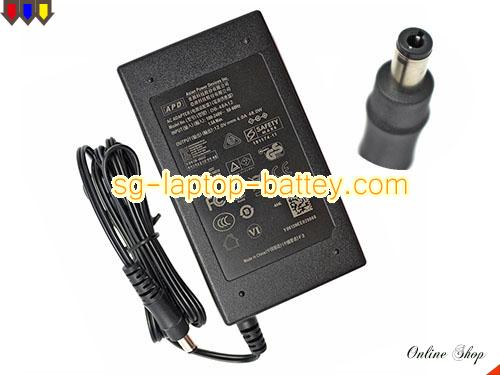  image of APD DB-48A12 ac adapter, 12V 4A DB-48A12 Notebook Power ac adapter APD12V4A48W-5.5x2.5mm-B