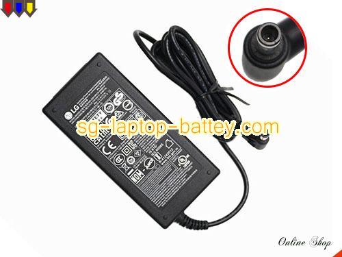  image of LG MS-Z2610R230-065E0-P ac adapter, 23V 2.61A MS-Z2610R230-065E0-P Notebook Power ac adapter LG23V2.61A60.03W-6.5x4.4mm