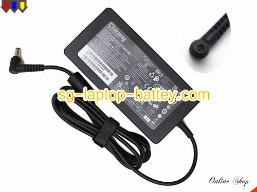  image of CHICONY A135A022P ac adapter, 19.5V 6.92A A135A022P Notebook Power ac adapter CHICONY19.5V6.92A135W-5.5x2.5mm-thin