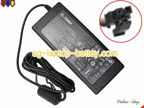  image of ZEBRA P1076000-004 ac adapter, 24V 2.5A P1076000-004 Notebook Power ac adapter ZEBRA24V2.5A60W-Molex-2Pins