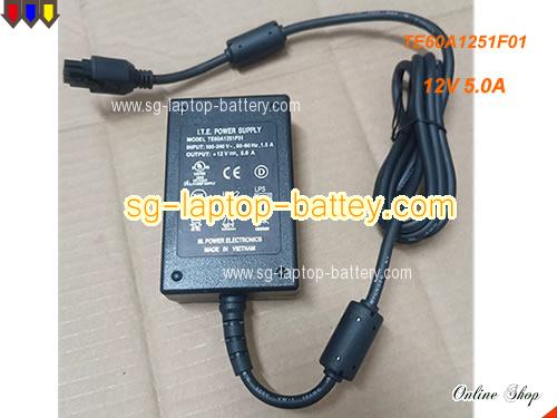  image of ITE TE60A1251F01 ac adapter, 12V 5A TE60A1251F01 Notebook Power ac adapter ITE12V5A60W-Molex-6Pins