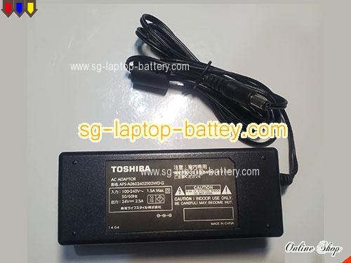  image of TOSHIBA APS-A0602402502WD-G ac adapter, 24V 2.5A APS-A0602402502WD-G Notebook Power ac adapter TOSHIBA24V2.5A60W-5.5x2.5mm-A060