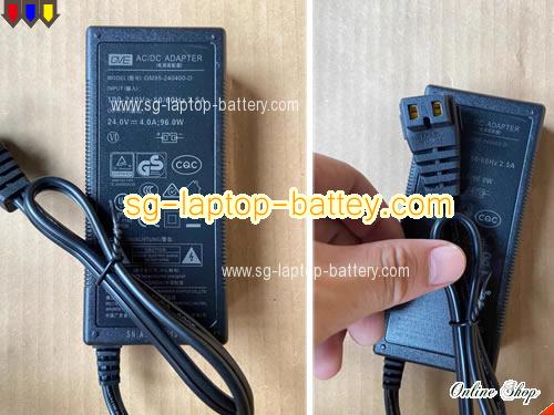  image of GVE GM95-240400-D ac adapter, 24V 4A GM95-240400-D Notebook Power ac adapter GVE24V4A96W-RF-2Holes