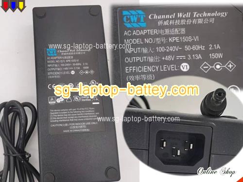  image of CWT KPE150S-VI ac adapter, 48V 3.13A KPE150S-VI Notebook Power ac adapter CWT48V3.13A150W-5.5x2.1mm