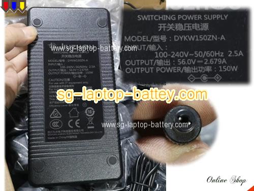  image of JIUZHOU DYKW150ZN-A ac adapter, 56V 2.679A DYKW150ZN-A Notebook Power ac adapter JIUZHOU56V2.679A150W-5.5x2.1mm