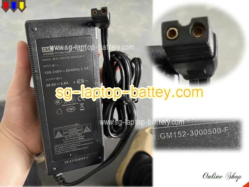  image of GVE GM152-3000500-F ac adapter, 30V 5A GM152-3000500-F Notebook Power ac adapter GVE30V5A150W-2Holes