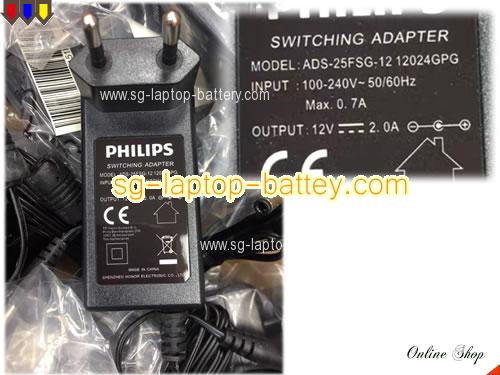  image of PHILIPS ADS-25FSG-12 12024GPG ac adapter, 12V 2A ADS-25FSG-12 12024GPG Notebook Power ac adapter PHILIPS12V2A-5.5x2.1mm-EU