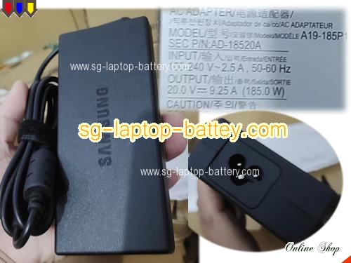  image of SAMSUNG A19-185P1A ac adapter, 20V 9.25A A19-185P1A Notebook Power ac adapter SAMSUNG20V9.25A185W-5.5x2.5mm